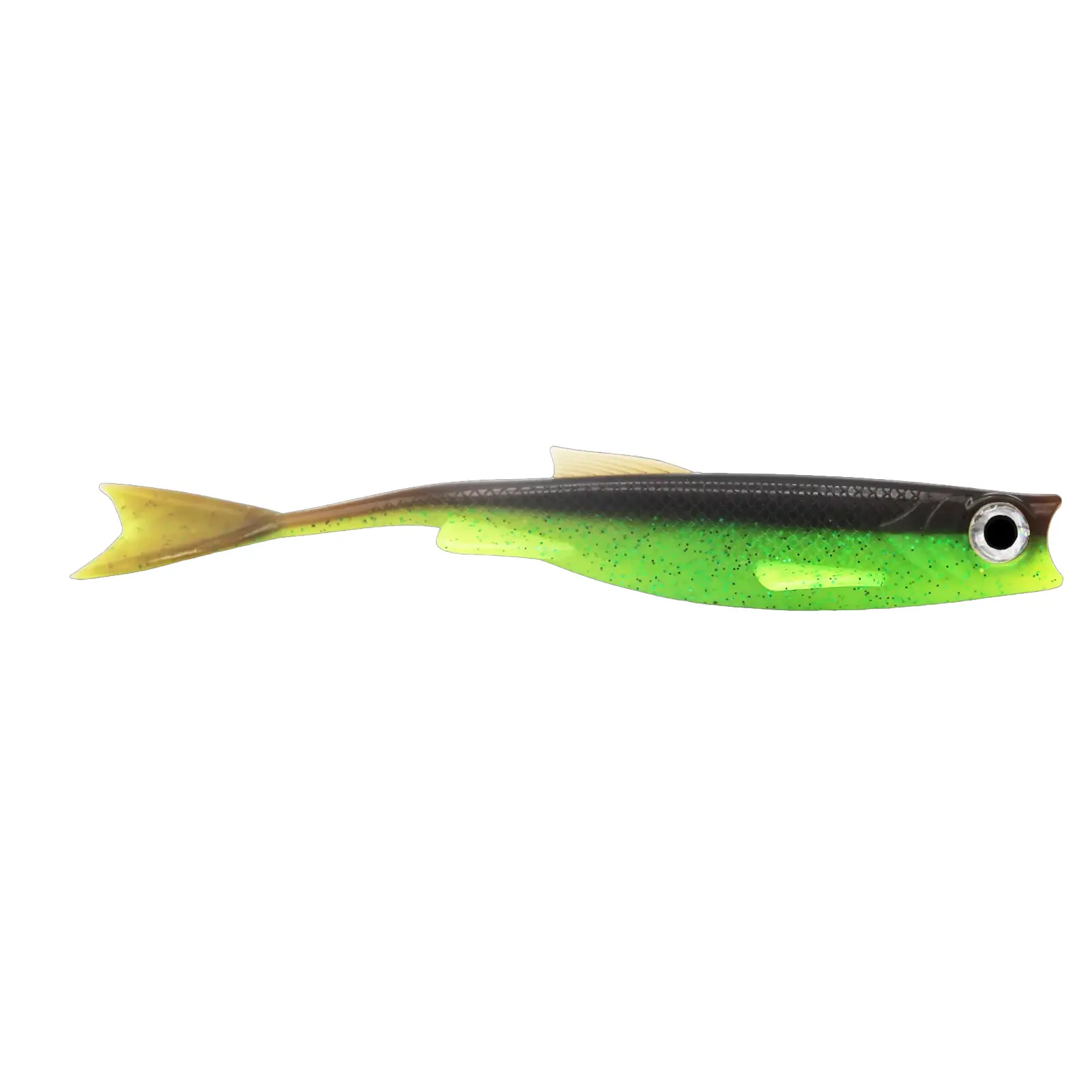 Fishing Ghost RenkyShad VTL 20cm Choco Chartreuse Gummifisch