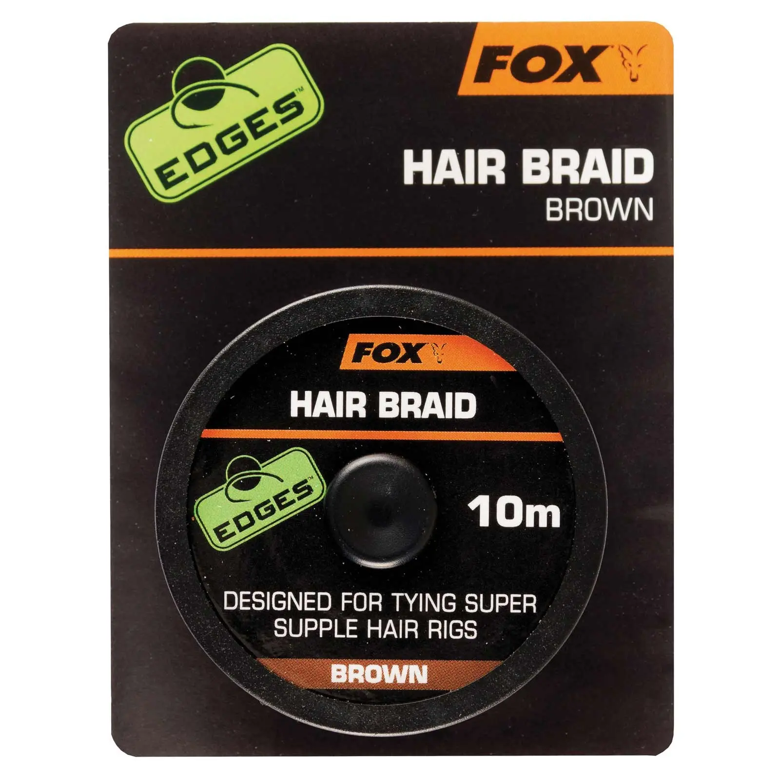 Fox Edges Hair Braid 10m brown Karpfenangeln Haarmontage